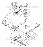 CARBURANT TANK Magnum 4X4 W968144 and Swedish Magnum 4X4 S968144 (4936053605A011)