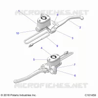 FREIN AVANT BRAKE LEVER AND MASTER CYLINDER