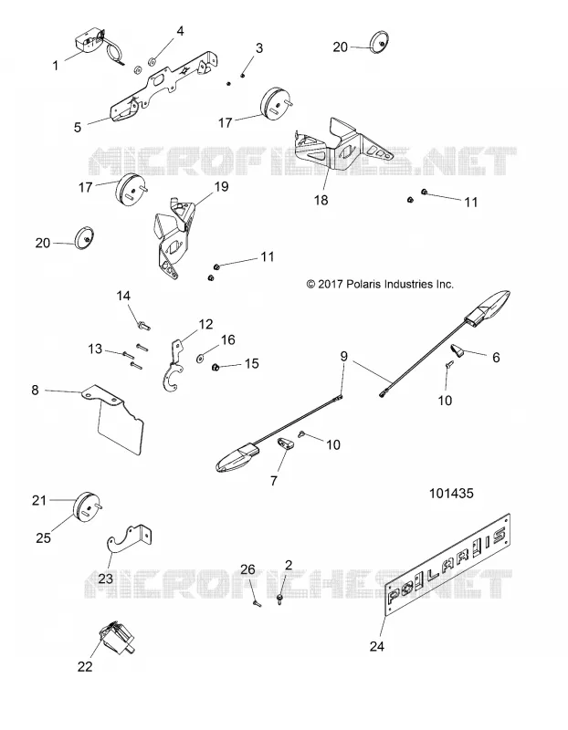 ELECTRICITE, TURN SIGNALS AND LICENSE PLATE
