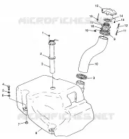 CARBURANT TANK HURRICANE B964466 and Intl. HURRICANE I964466 (4935733573A009)