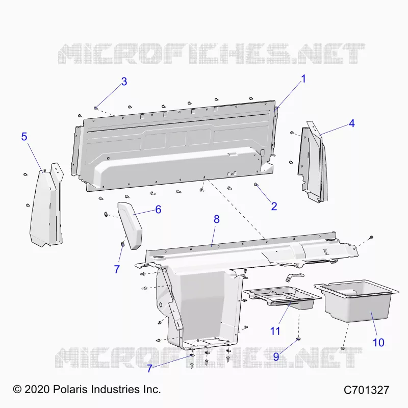 CARROSSERIE ARRIERE CLOSEOFF, AND FENDERS