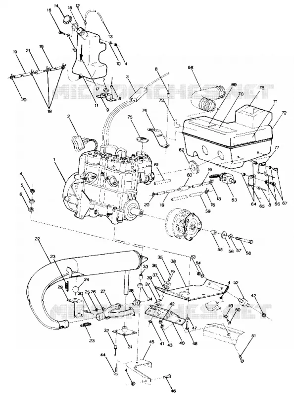 SUPPORT MOTEUR 400 (4912701270019A)