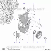 MOTEUR, FRONT COVER ASSEMBLY