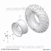 ROUES, FRONT TIRE