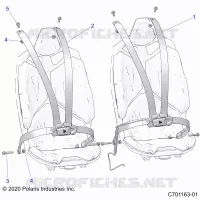 SIEGE BELT MOUNTING 4 POINT