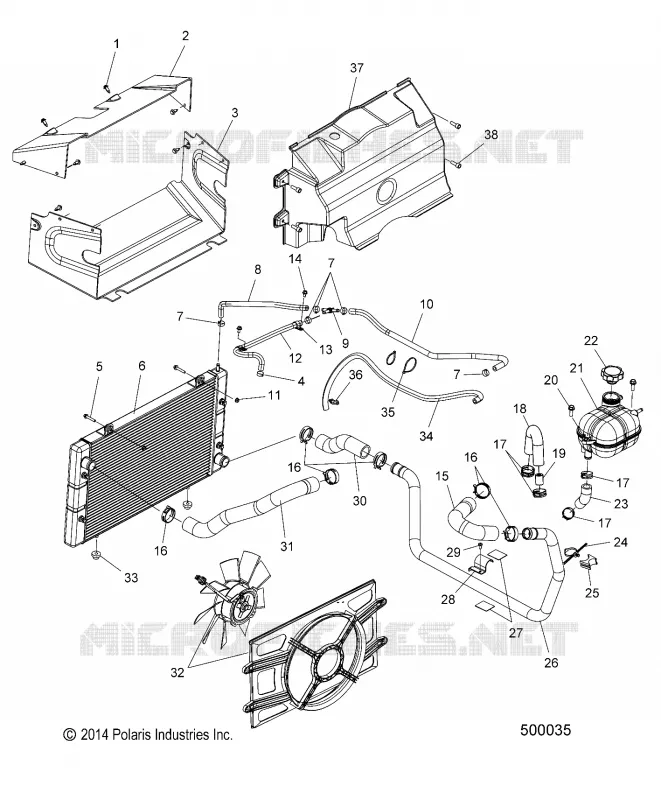 REFROIDISSEMENT SYSTEM (VIN 57XAAPFA7G7114448 AND BEFORE)