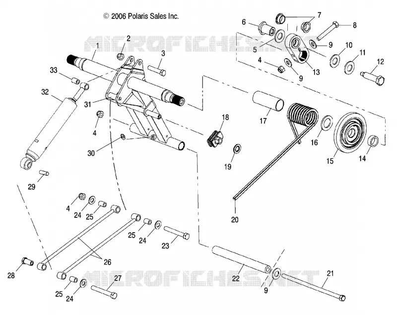 SUSPENSION, BRAS DE SUSPENSION ARRIERE AND AMORTISSEUR