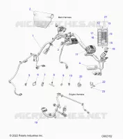 ELECTRICITE, WIRE HARNESS,CHASSIS/FUSE BLOCK, ENGINE