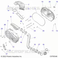 SYSTÃˆME DE TRANSMISSION, CLUTCH COVER AND DUCTING