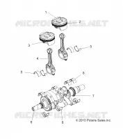 MOTEUR, VILEBREQUIN AND PISTON