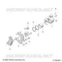 BRAKES, BRAKE ETRIER DE FREIN AVANT (TO 8/16/2021)
