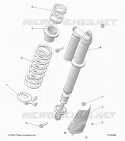 SUSPENSION, REAR SUPPORT AMORTISSEUR 