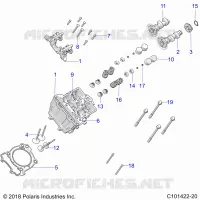 CYLINDRE HEAD, CAMS AND VALVES