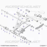 SUSPENSION ARRIERE CONTROL ARM MOUNTING
