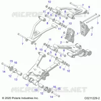 SUSPENSION ARRIERE CONTROL ARM, MOUNTING
