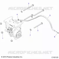 SYSTÃˆME DE TRANSMISSION, GEARCASE MOUNTING, REAR