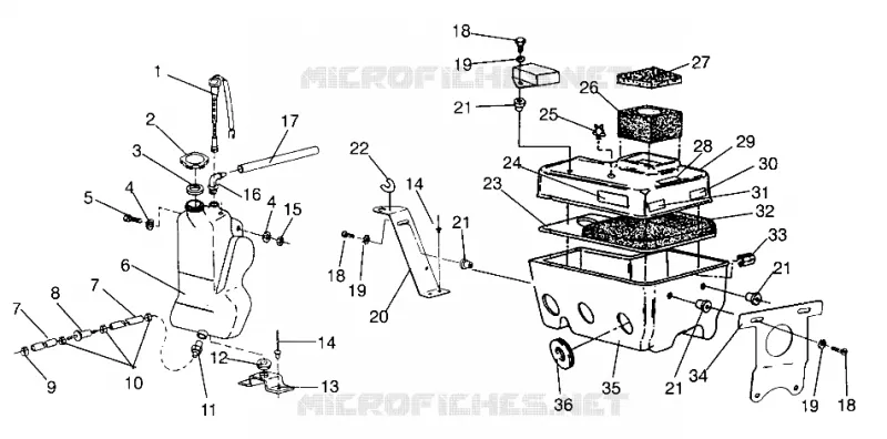 RESERVOIR D'HUILE/BOITE A AIR XLT SP 0966676 AND EUROPEAN XLT SP E966676 (4931703170C004)