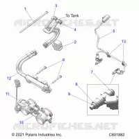 SYSTÃˆME D'ALIMENTATION, RAIL, LINES AND THROTTLE BODY
