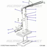 ENGINE, THROTTLE BODY AND COUVERCLE SOUPAPE