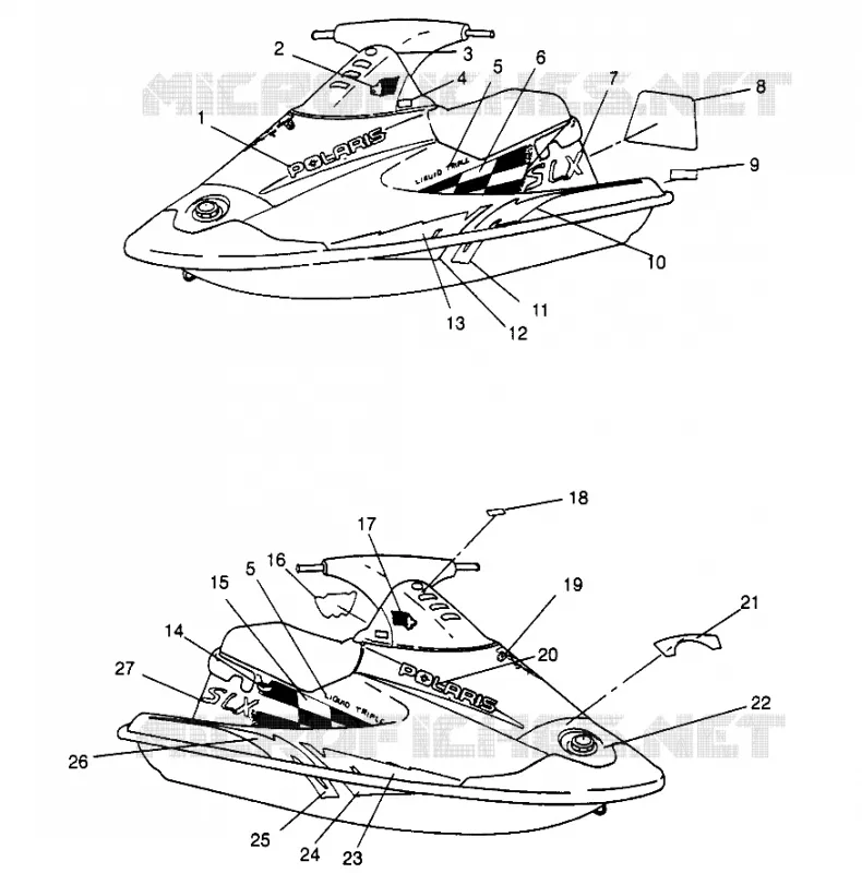 EMBLEMES  SLX 780 B954287 (4933953395A007)