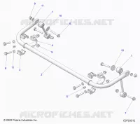 SUSPENSION, BARRE STABILISATRICE, REAR