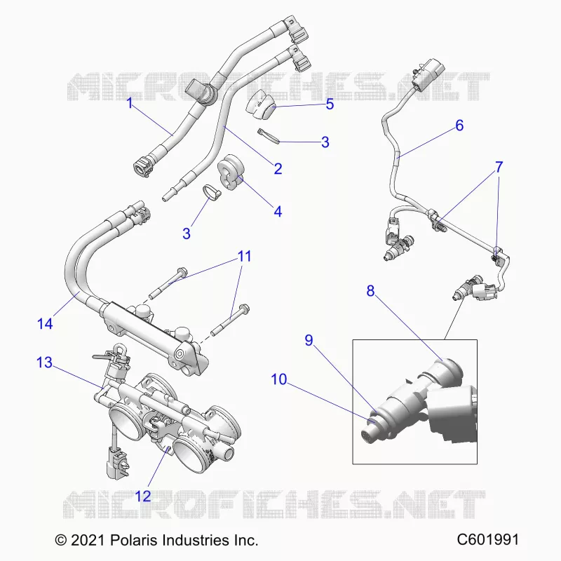 SYSTÃˆME D'ALIMENTATION, RAIL, LINES AND THROTTLE BODY