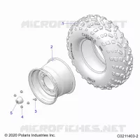 ROUES, REAR TIRE