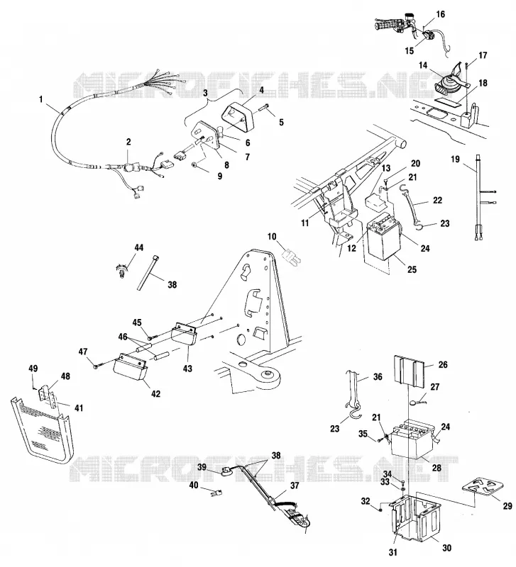 ELECTRICITE/FEU ARRIERE