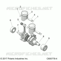 ENGINE, PISTON ET VILEBREQUIN