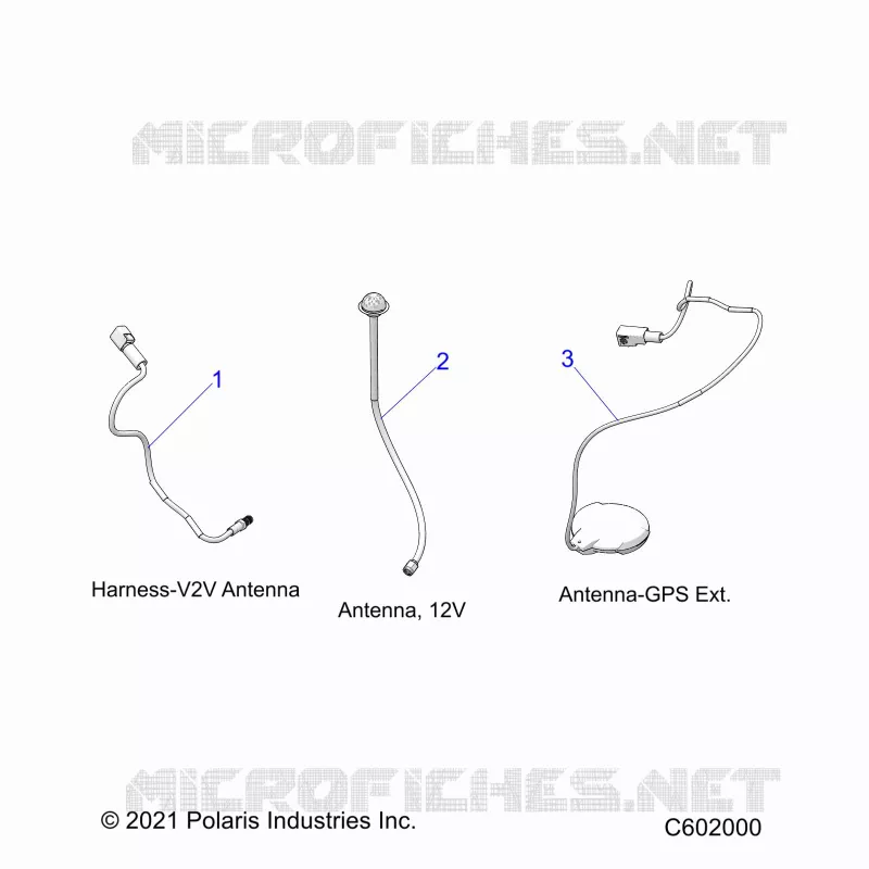 ELECTRICITE, GPS HARNESS AND ANTENNA