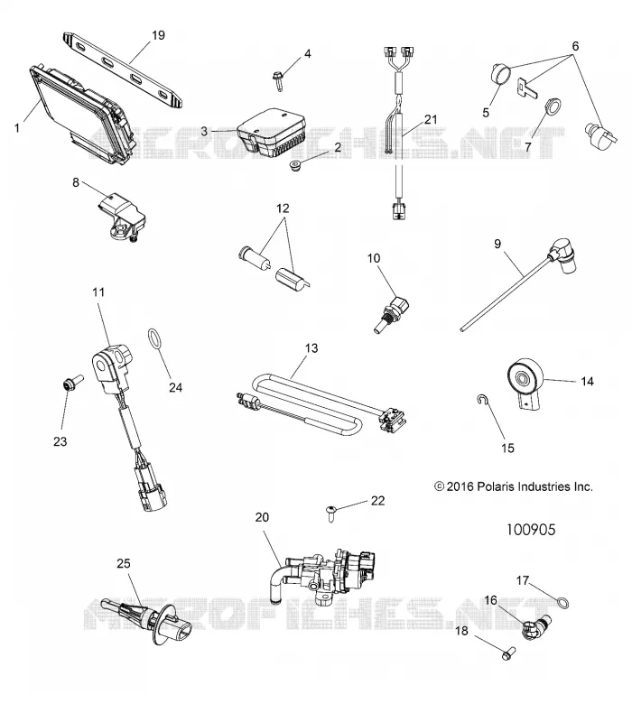 BOUTONS, SENSORS, ECU AND CONTROL MODULES