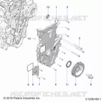 MOTEUR, FRONT COVER ASSEMBLY