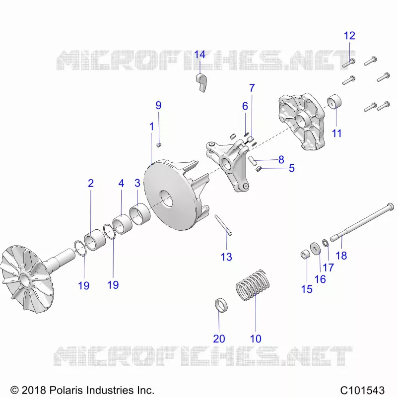 SYSTÃˆME DE TRANSMISSION, PRIMARY CLUTCH