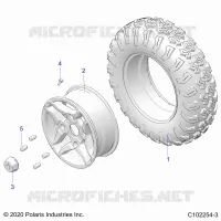 ROUES, FRONT TIRE