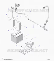 ELECTRICITE, BATTERY WITH CABLES, 12V