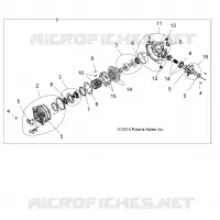 SYSTÈME DE TRANSMISSION, FRONT GEARCASE INTERNALS