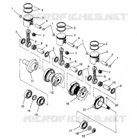 PISTON ET VILEBREQUIN XLT TOURING  0963357 AND EUROPEAN XLT TOURING  E96335 (4931923192C010)