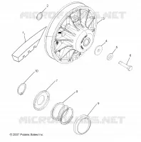 SYSTÈME DE TRANSMISSION, SECONDARY CLUTCH