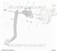 FREINS, FOOT PEDAL