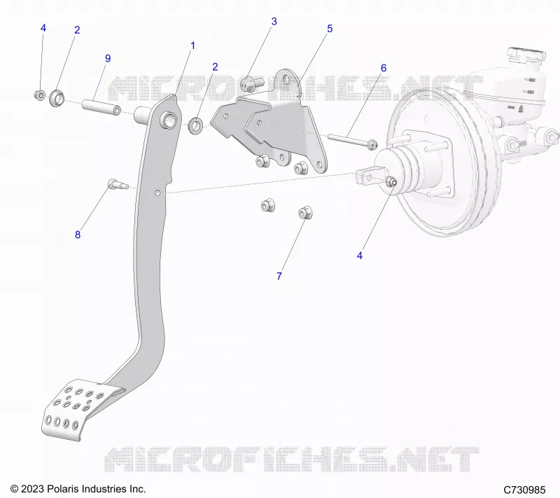 FREINS, FOOT PEDAL