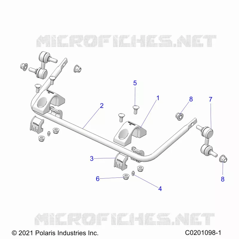 SUSPENSION, REAR BARRE STABILISATRICE