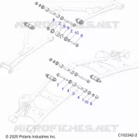 SUSPENSION ARRIERE CONTROL ARM, MOUNTING