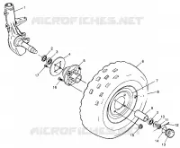 ROUE AVANT Sport 400L W97BA38C and Trail Blazer W97BA25C (4940124012B004)
