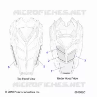 BODY, CAPOT FOAM/SEAL