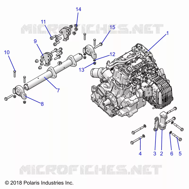MOTEUR, MOUNTING & LONG BLOCK