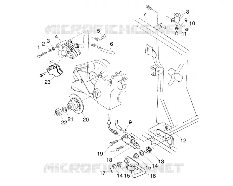 FREIN ARRIERE/FOOT PEDAL