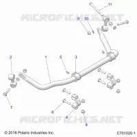 SUSPENSION, REAR BARRE STABILISATRICE