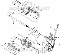 SYSTÈME DE TRANSMISSION 500 EFI SKS 0962574, 500 EFI RMK 0962974, AND EUROPEAN 500 EFI (4931983198B009)