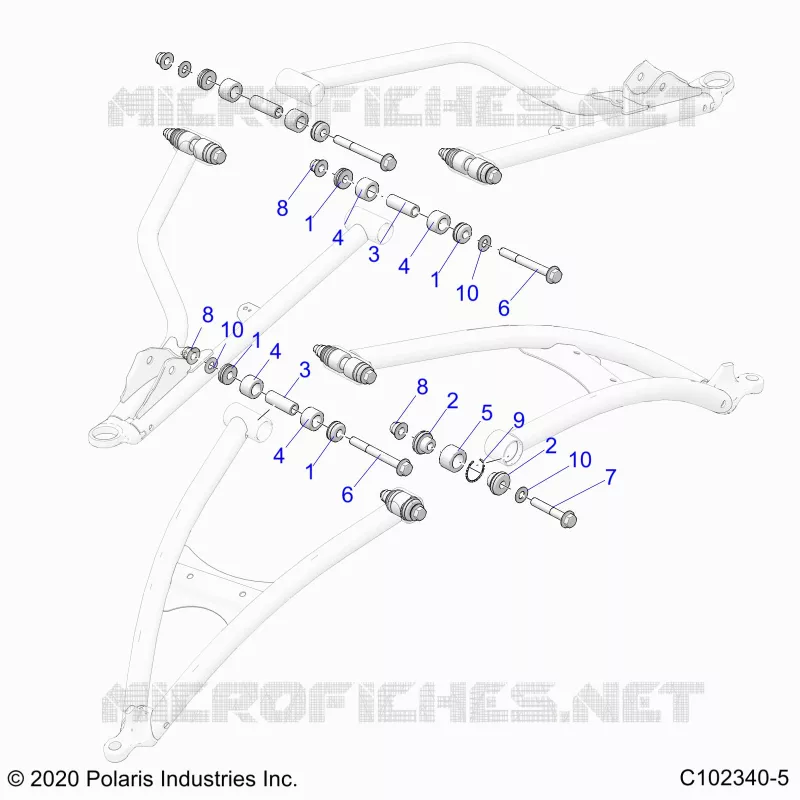 SUSPENSION AVANT A-ARM, MOUNTING