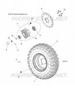 ROUES, FRONT TIRE AND BRAKE DISC